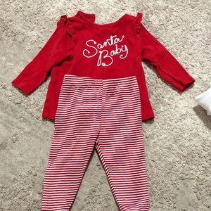 Red Santa Baby Kids Matching Set